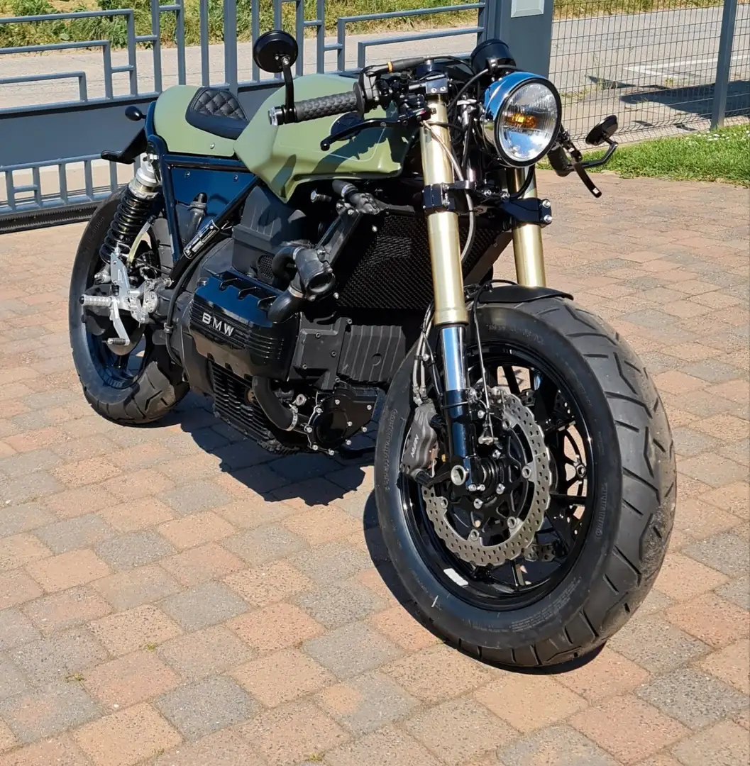 BMW K 75 café racer Zelená - 2