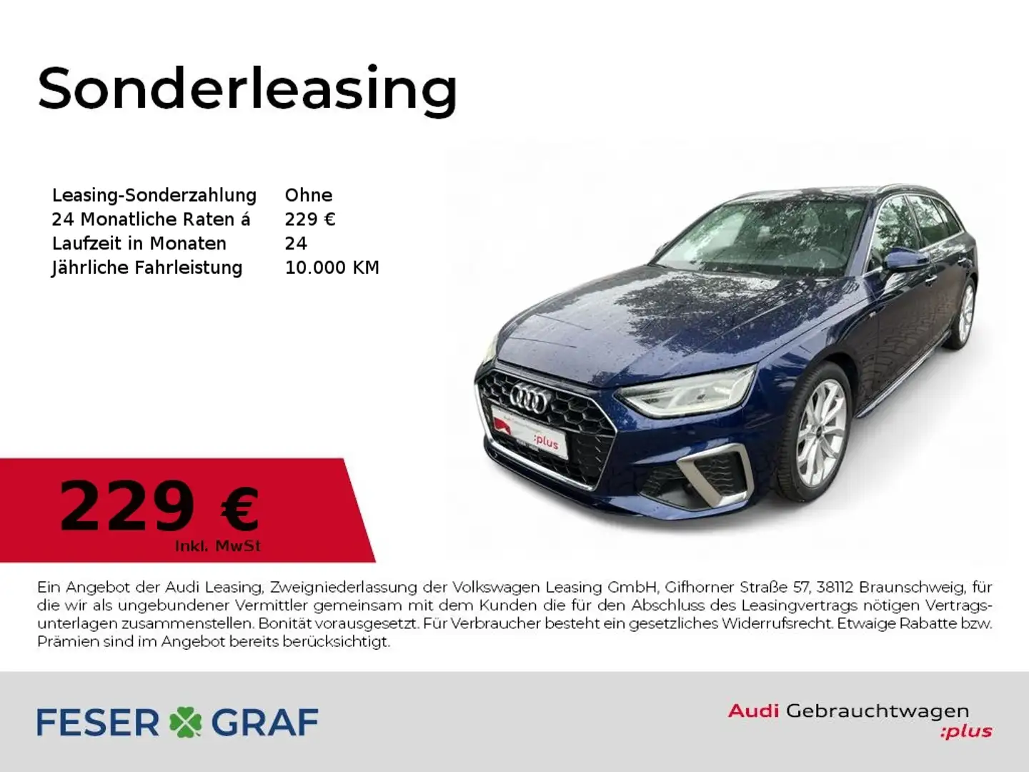 Audi A4 Avant S line 35 TFSI S tronic LED/Kamera/SHZ/ACC/N Bleu - 1