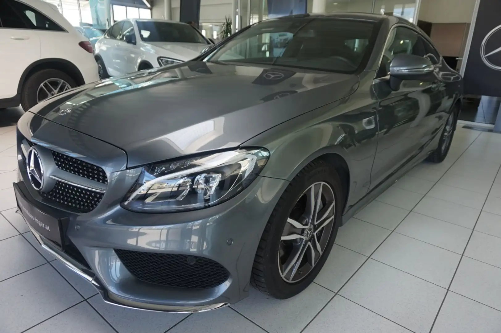 Mercedes-Benz C 250 d 4MATIC Coupé PTS Shz LED AMG Klima Grau - 1