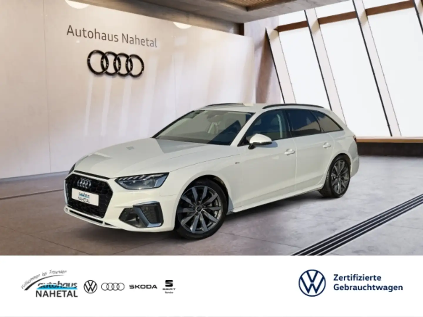 Audi A4 Avant 35 TDI S-LINE LED NAVI ACC 18'' REARVIEW 3Z- Weiß - 1