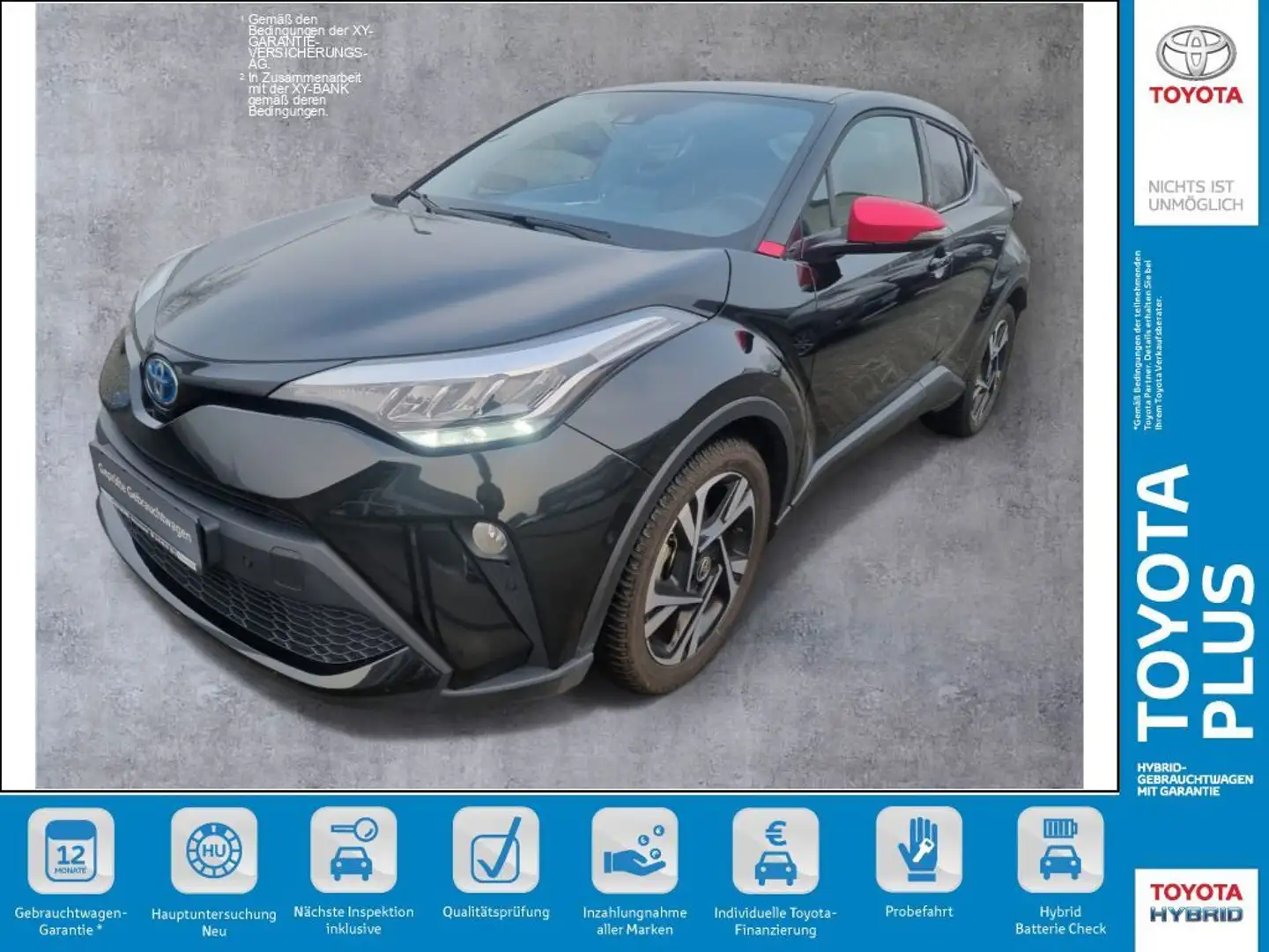 Toyota C-HR 2.0 Hybrid Team Deutschland Schwarz - 1