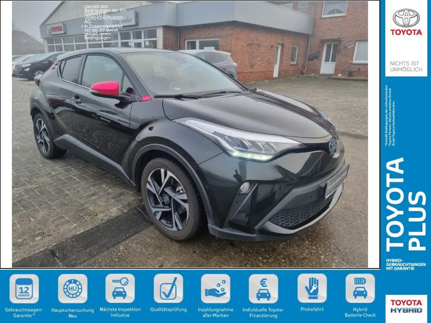 Toyota C-HR 2.0 Hybrid Team Deutschland Zwart - 1