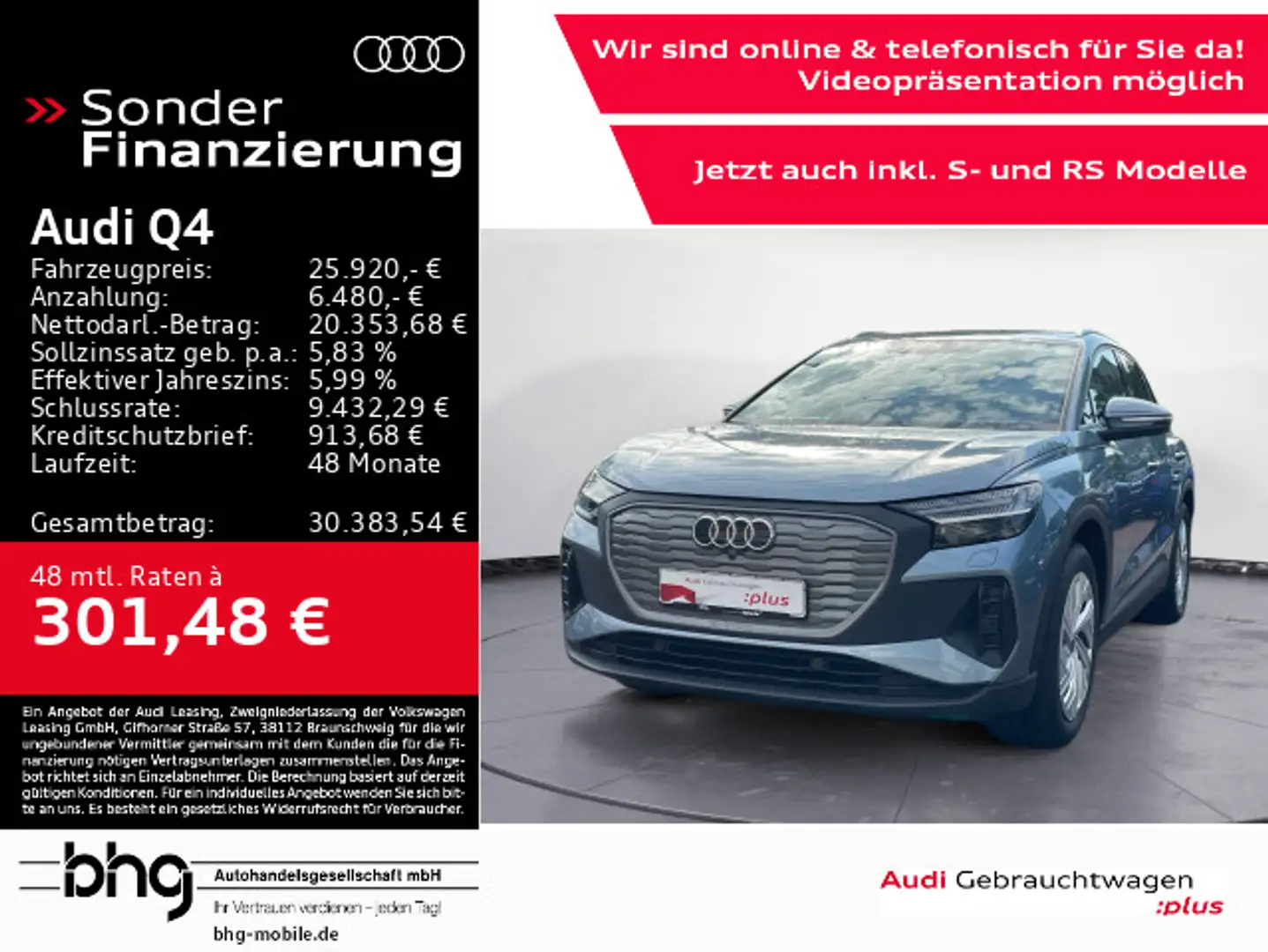 Audi Q4 e-tron 40 e-tron Matrix/Head-up/ACC/Kamera/Assist/uv Blu/Azzurro - 1