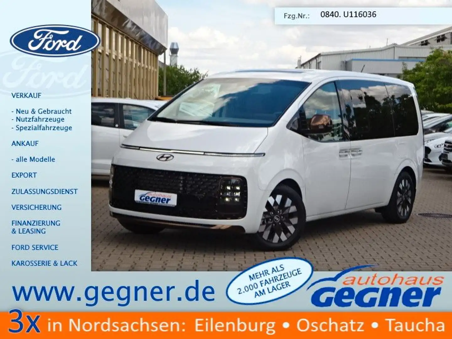 Hyundai STARIA 177PS Aut Signature Navi ACC Panorama Alb - 1