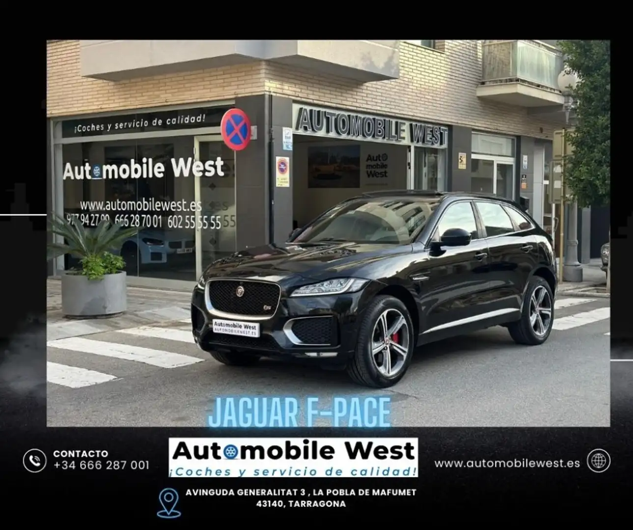 Jaguar F-Pace 3.0TDV6 S Aut. AWD Schwarz - 1