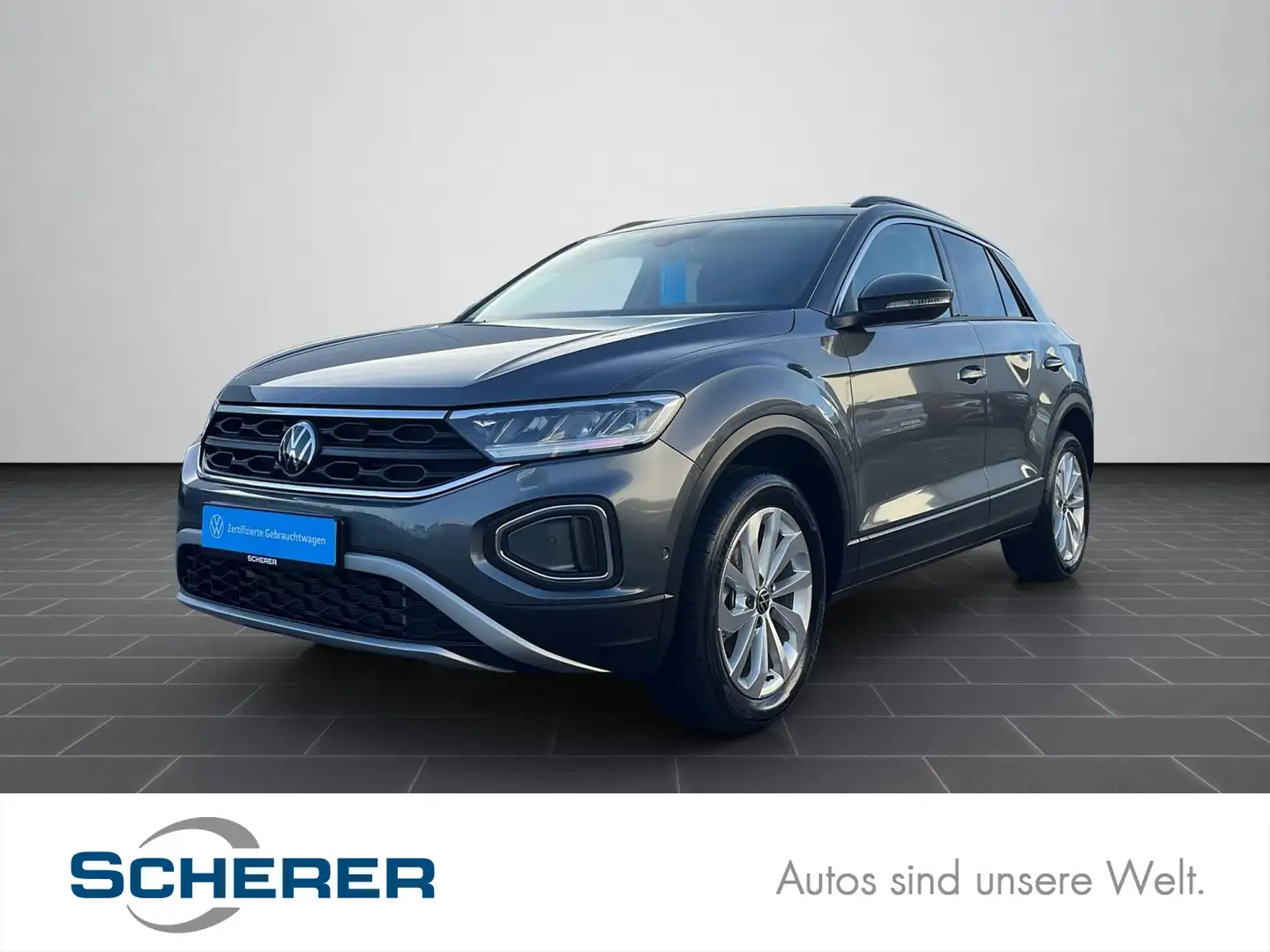 Volkswagen T-Roc T-ROC 1,5 TSI DSG RFK/App Connect/LED/Sitzheizu Grau - 1