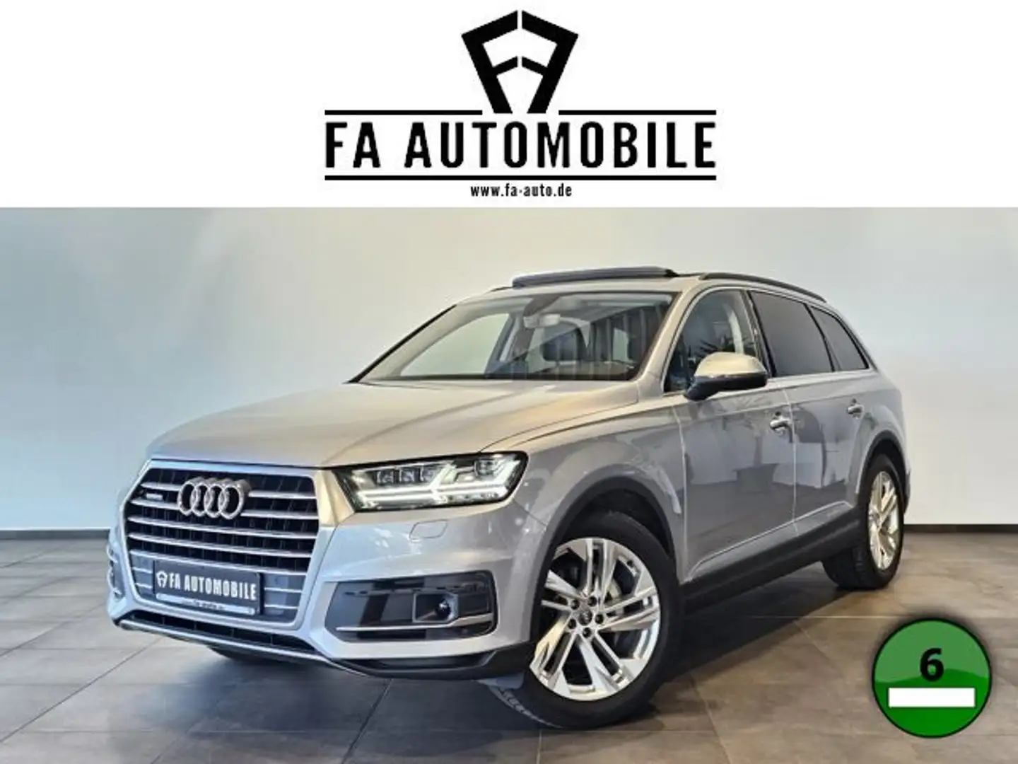 Audi Q7 TDI Pano Virtual Matrix Nachts.Massage Hud 20 Argent - 1