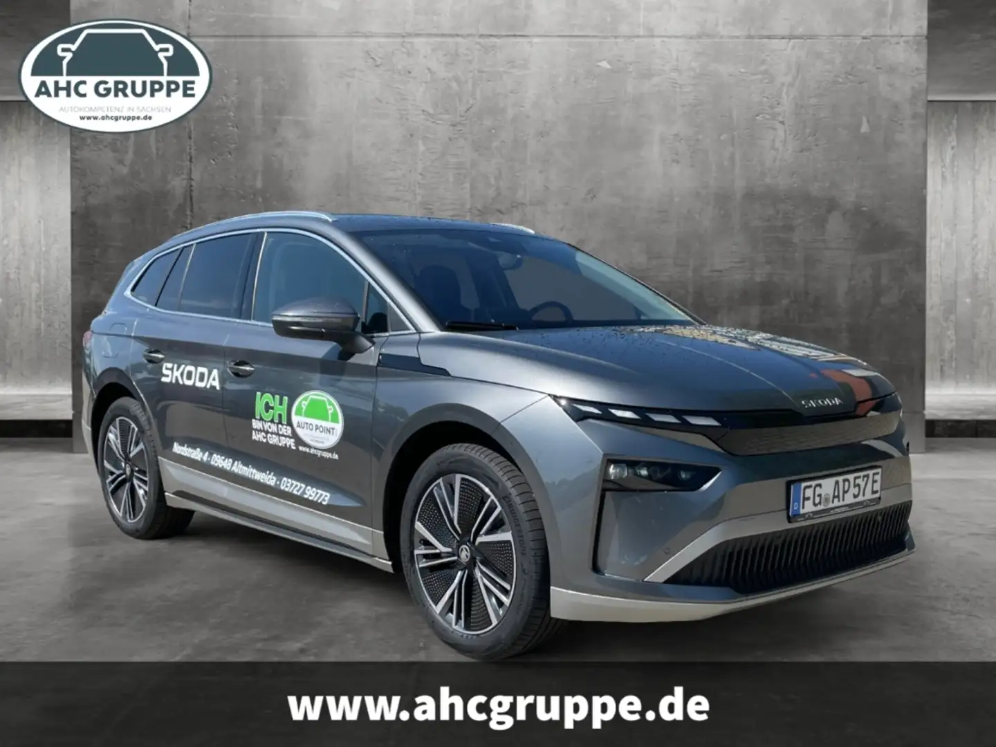 Skoda Enyaq 60 Loft 63kWh Batterie Elektromotor 150kW, AHK, Na Gris - 2