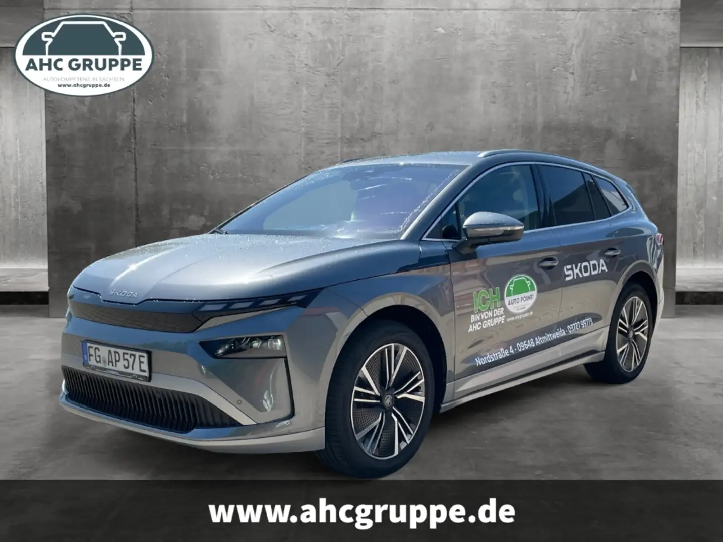 Skoda Enyaq 60 Loft 63kWh Batterie Elektromotor 150kW, AHK, Na Gris - 1