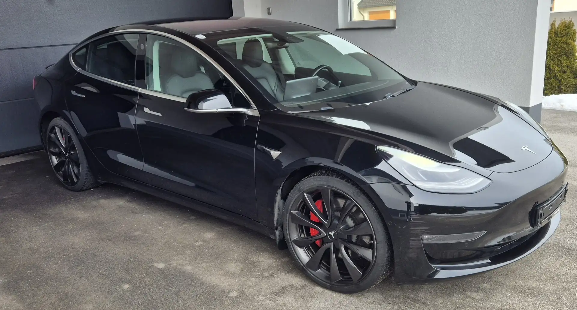 Tesla Model 3 Performance AWD 75kWh maximale Reichweite Schwarz - 1