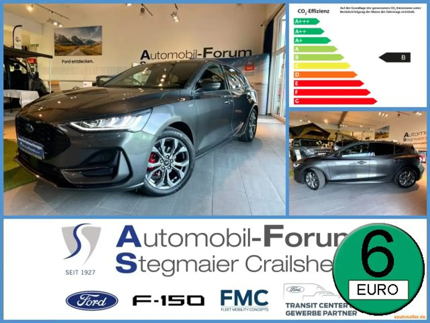 Ford Focus ST-Line 1.0l EcoBoost *LED*NAVI*KEY-FREE* Grey - 1