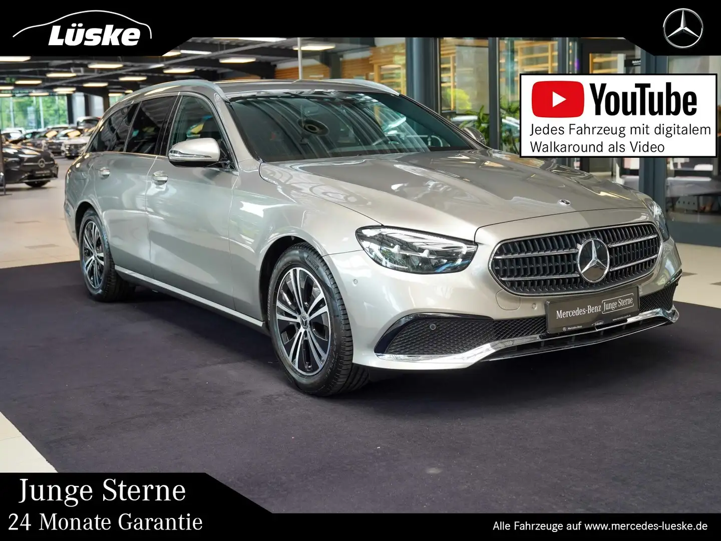 Mercedes-Benz E 200 E 200 T AVANTGARDE mojave Totwinkel DAB CarPlay Silber - 1