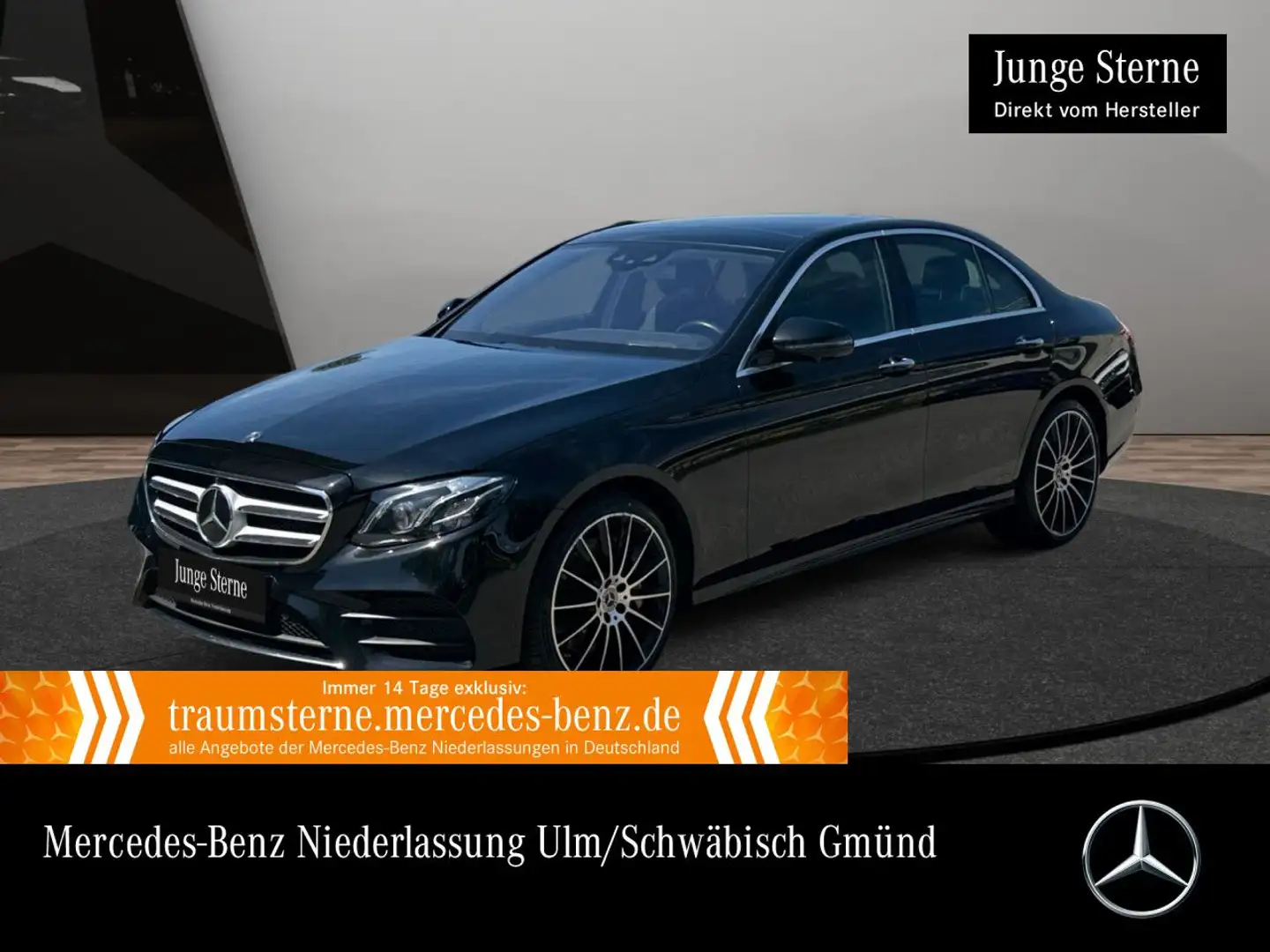 Mercedes-Benz E 400 d 4M AMG+PANO+360+AHK+MULTIBEAM+STHZG+20"+9G Schwarz - 1
