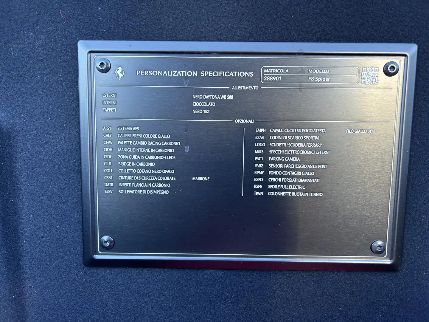 Ferrari F8 Spider Allestimento Speciale Nero - 2