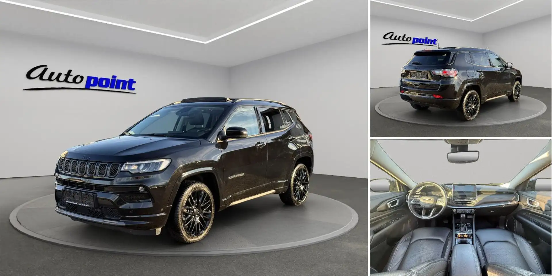 Jeep Compass 4xe S Plug-In Hybrid PANORAMA 4WD Schwarz - 1