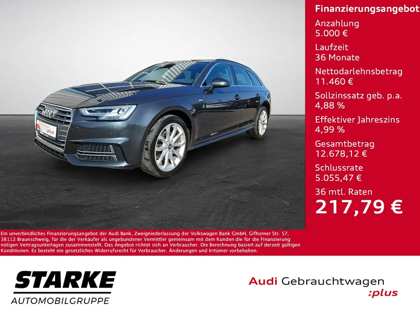 Audi A4 Avant 1.4 TFSI S tronic S line Navi LED Pano Al... Szürke - 1