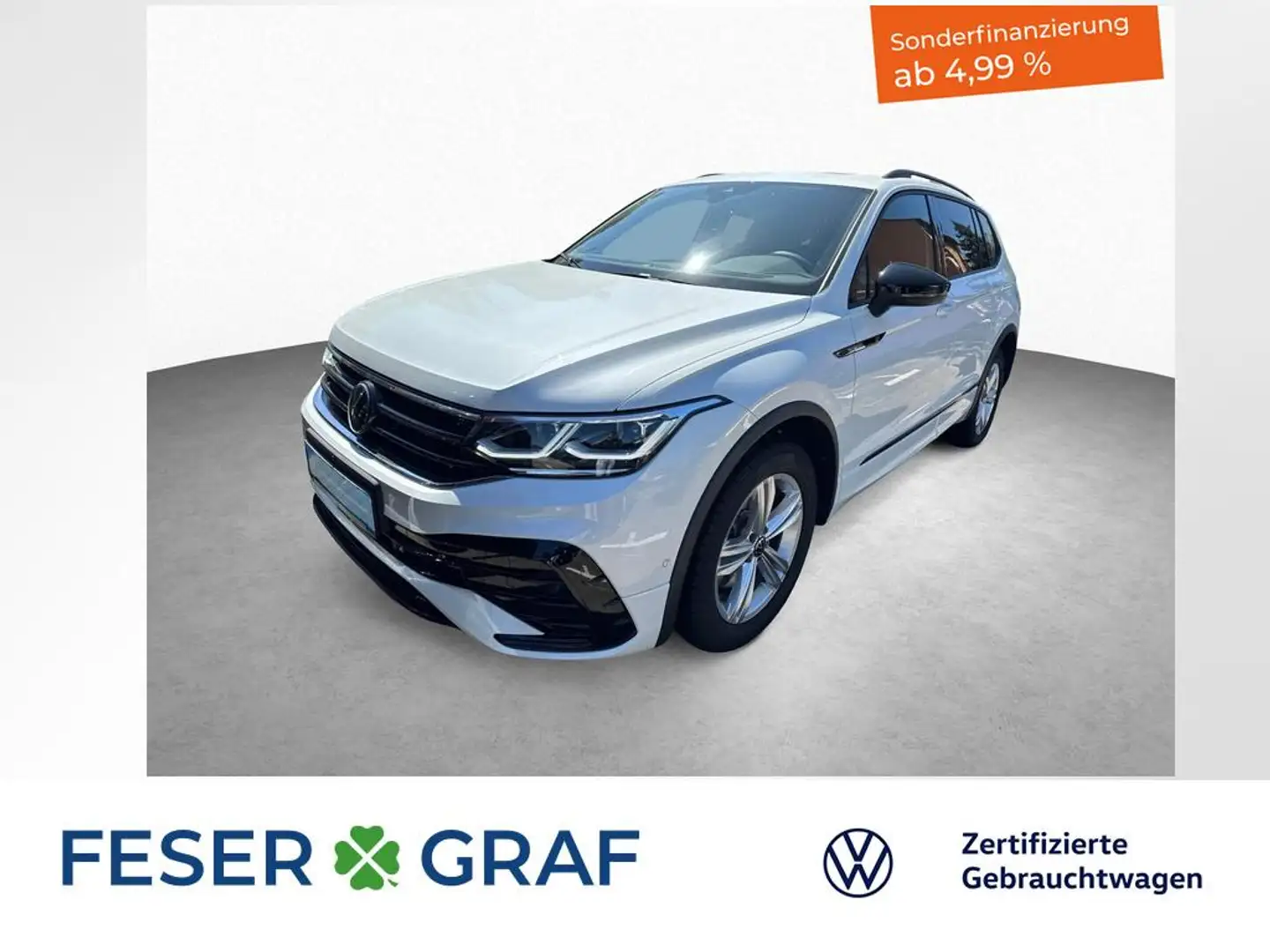 Volkswagen Tiguan Allspace R-Line 2.0 TDI 7-DSG 4MOTION PANO Weiß - 1
