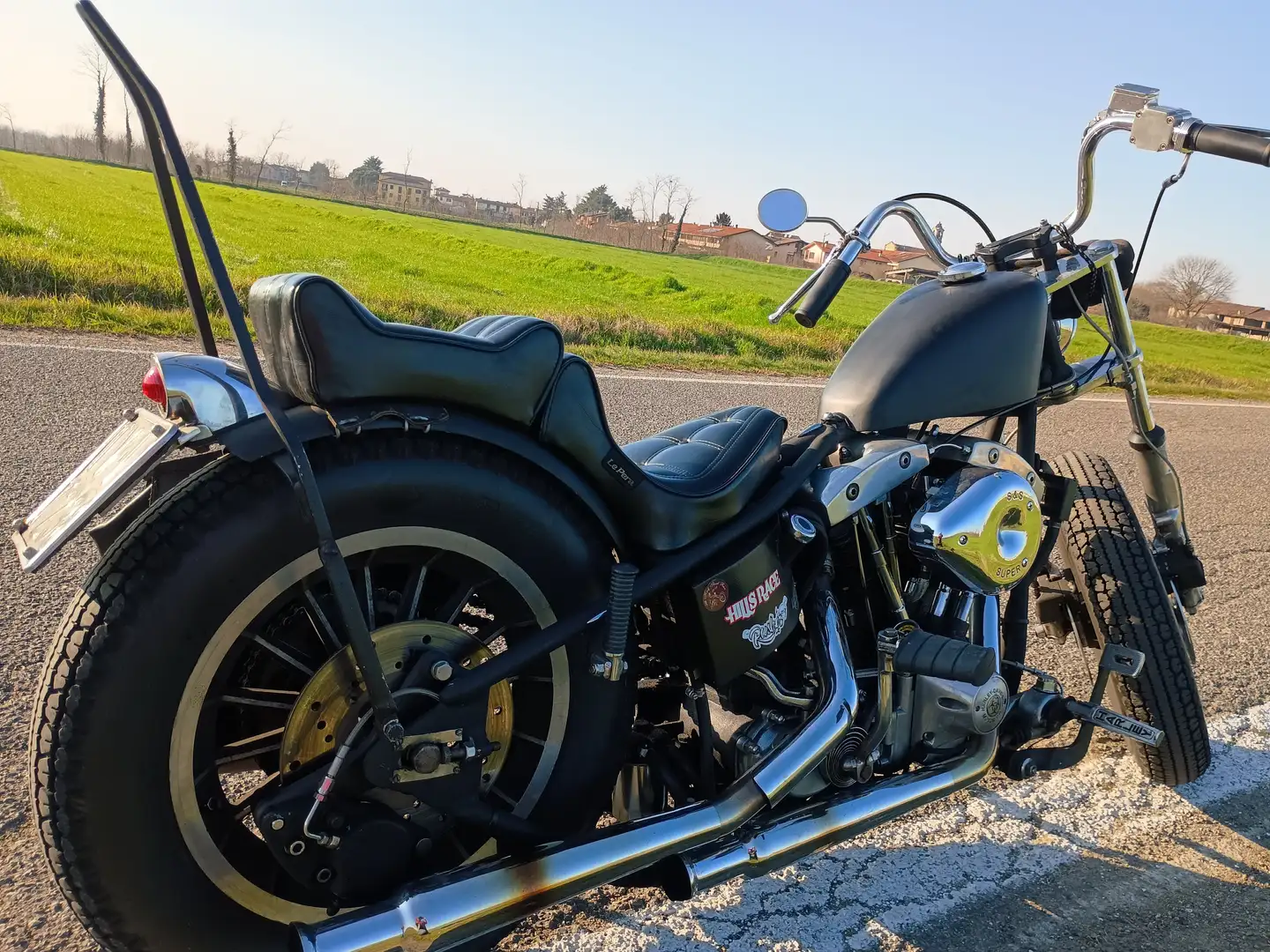 Harley-Davidson Late Shovel Shovelhead telaio rigido Noir - 2