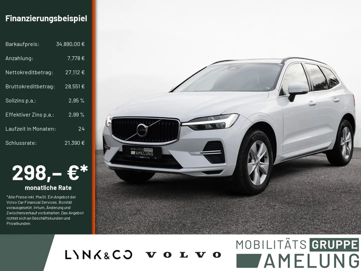 Volvo XC60 B4 Core aus 1.Hand LEDER NAVI FACEL. LED Weiß - 1