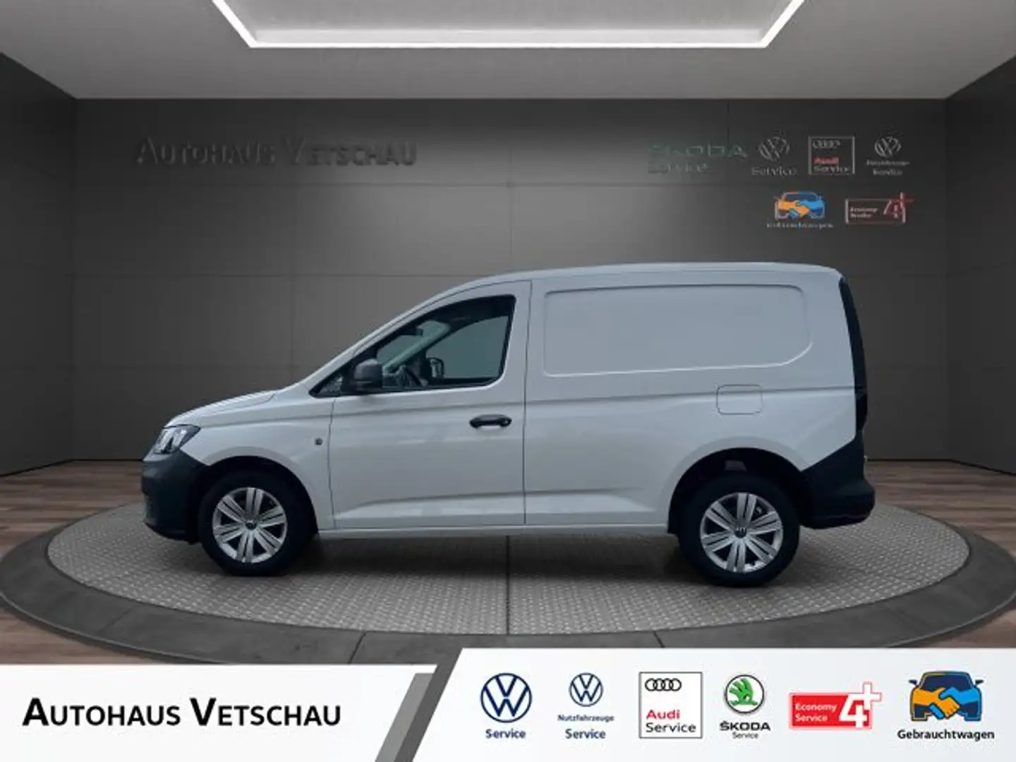 Volkswagen Caddy Cargo 1.5 TSI Klima/APC/Telef-Vorb/ ZV Weiß - 1