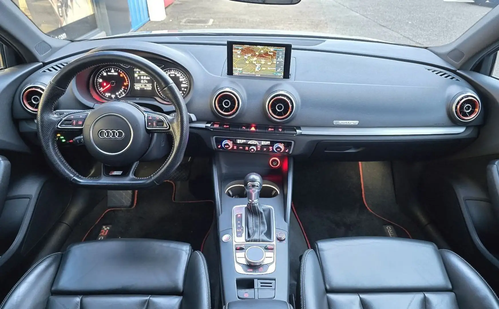 Audi A3 2.0 tdi 184ch s-line quattro s-tronic sieges rs Grau - 2