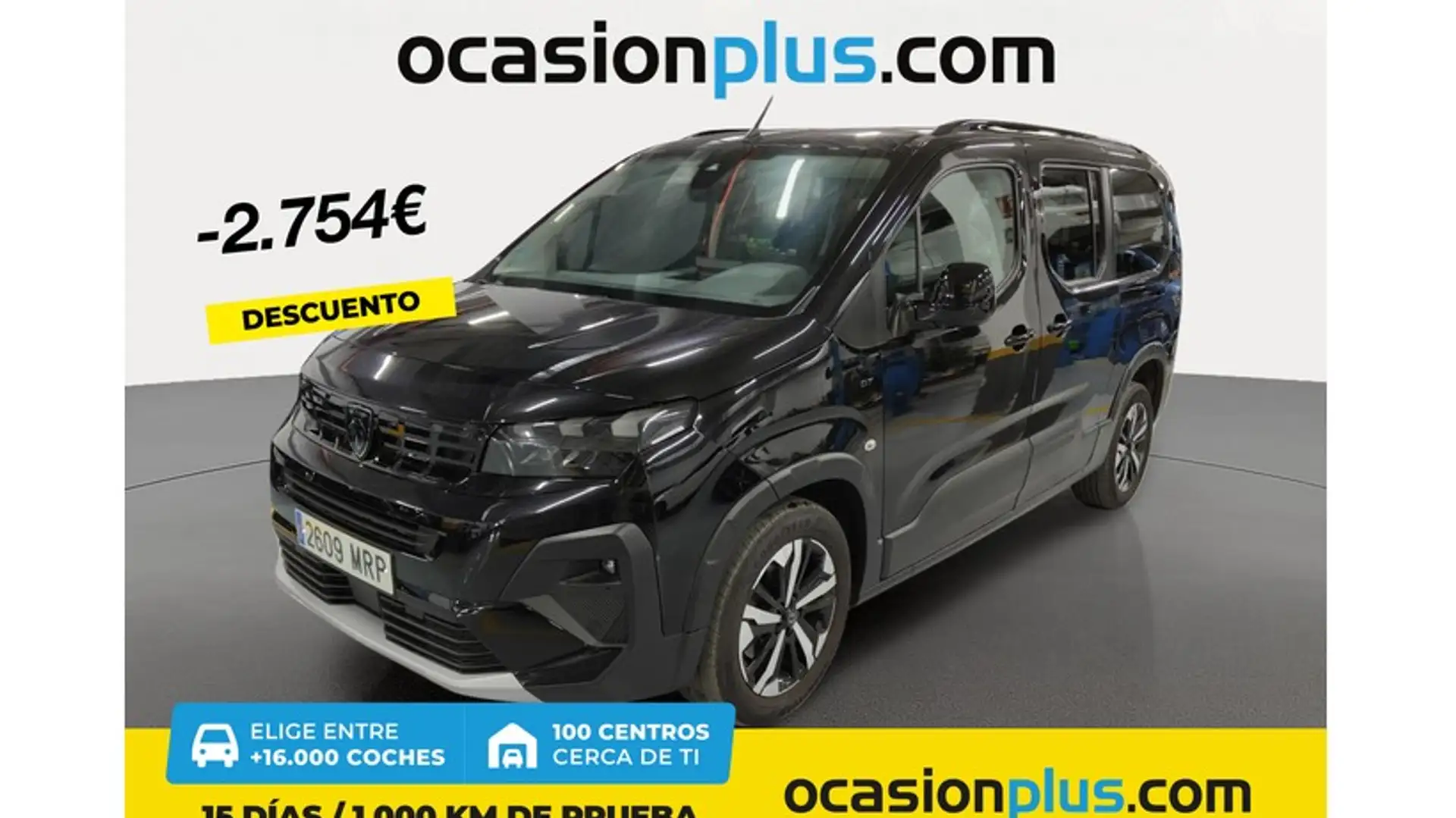 Peugeot Rifter 1.5BlueHDi S&S Long GT 130 EAT8 Zwart - 1