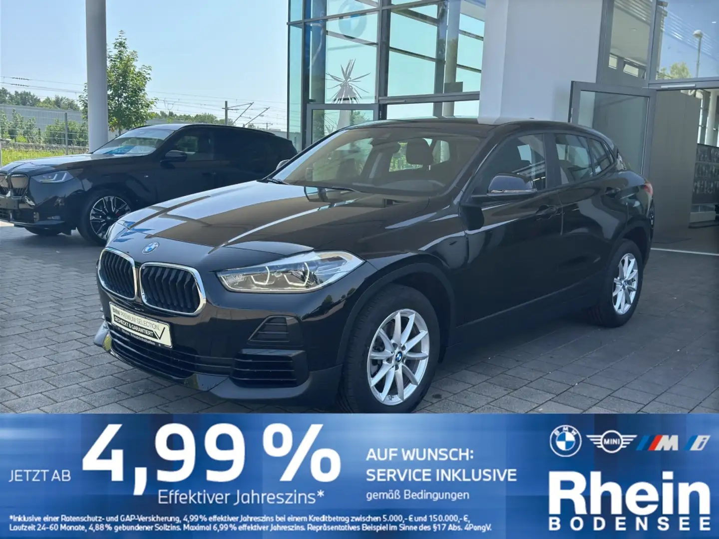 BMW X2 sDrive18i Automatik PDC hi. SH LED 17 Schwarz - 1
