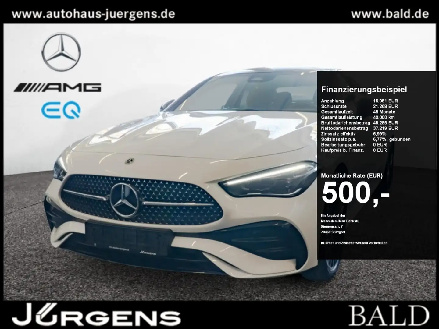 Mercedes-Benz CLE 220 d Coupé AMG-Sport/LED/Cam/Pano/Night/19" Blanc - 1