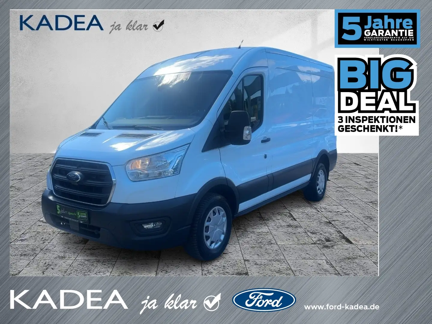 Ford Transit Kasten 350 L2 Trend KAMERA*CarPlay*AHK Blanc - 1