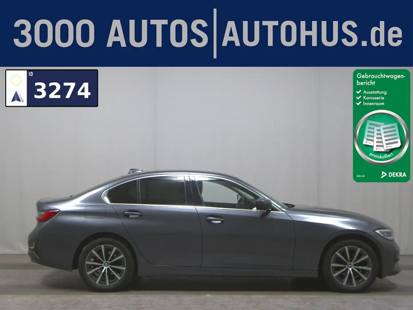 BMW 318 d Luxury-Line Navi LC Pro HuD H-K Laser StHzg Gris - 1