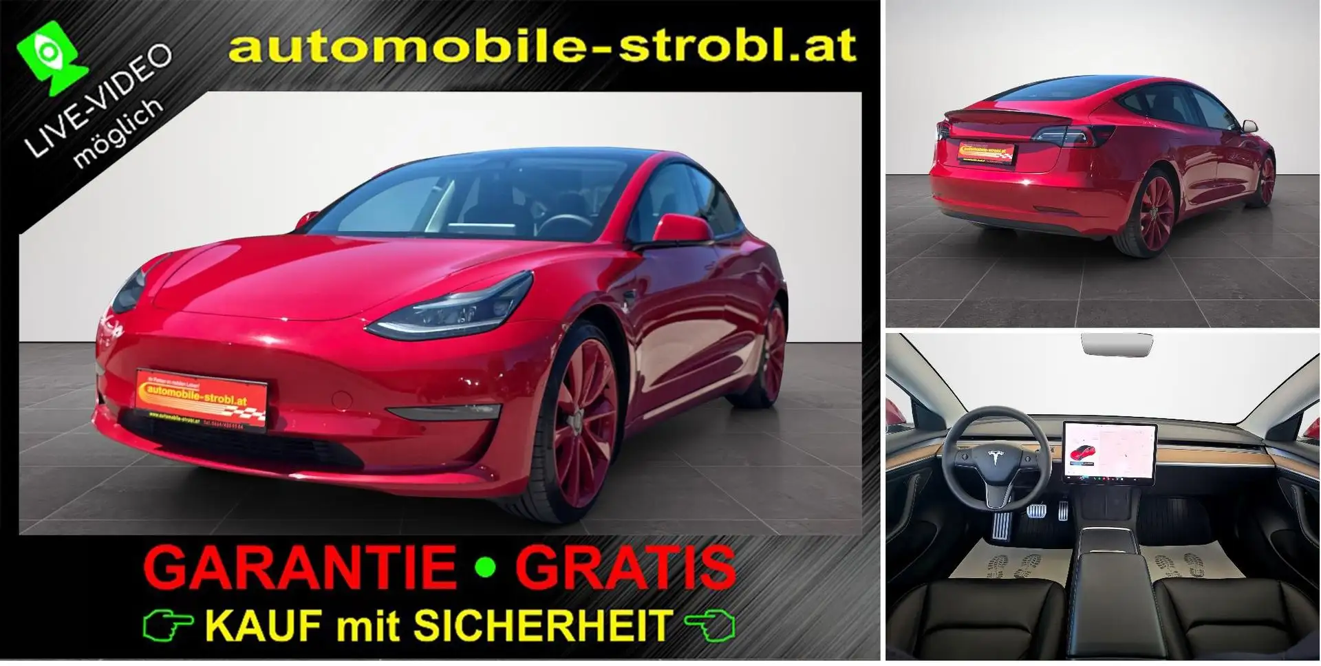 Tesla Model 3 Performance Auto.P GARANTIE Rot - 1
