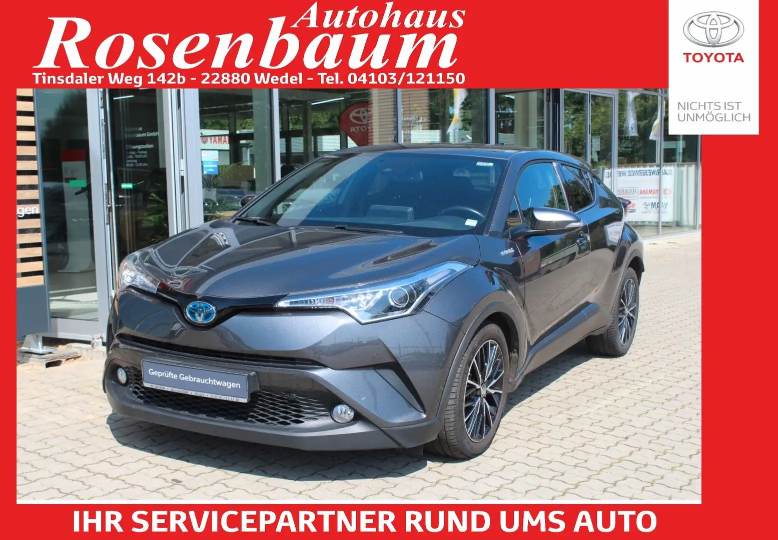 Toyota C-HR Hybrid Team D*LED*PDC*KAMERA*SHZ*NAVI*KLIMA Grau - 1