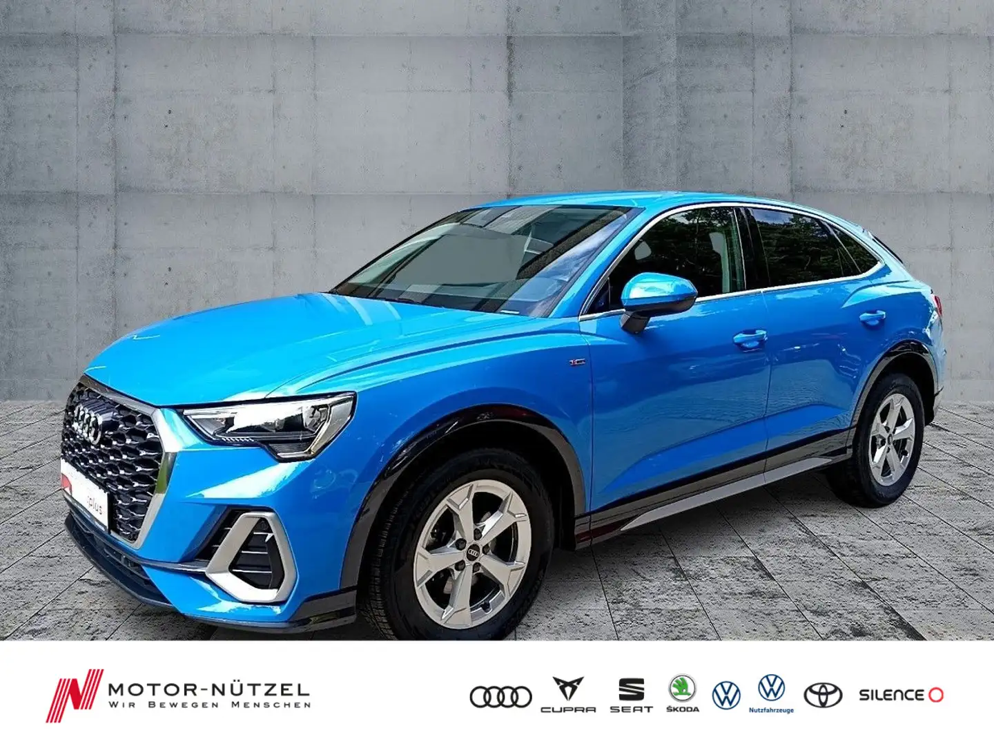 Audi Q3 35 TDI S-TR S-LINE 5JG+LED+AHK+SHZ Bleu - 1