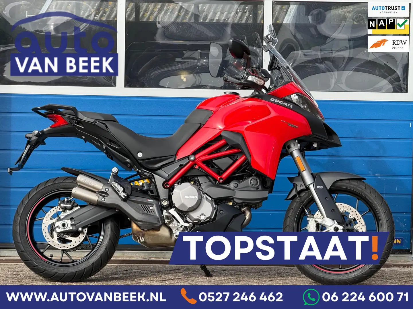 Ducati Multistrada 950 All-Road S|Keyless|Akrapovic|Luchtvering|Quick-shi Rood - 1