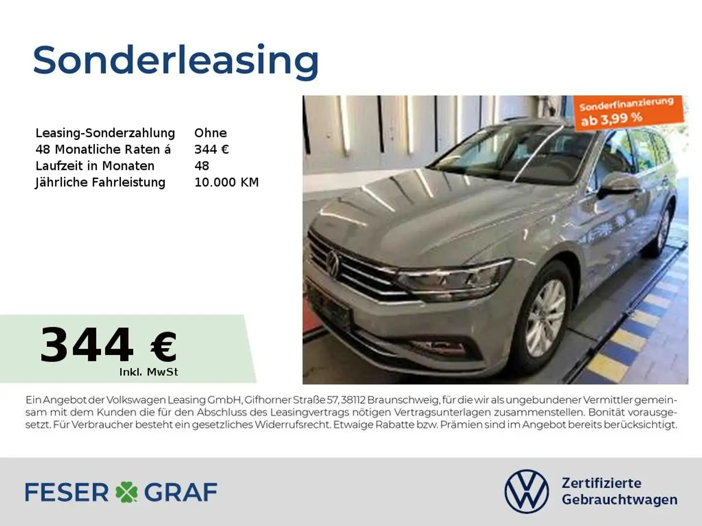 Volkswagen Passat Variant Business 2.0 TDI DSG Navi Kamera LED SiHz Grigio - 1