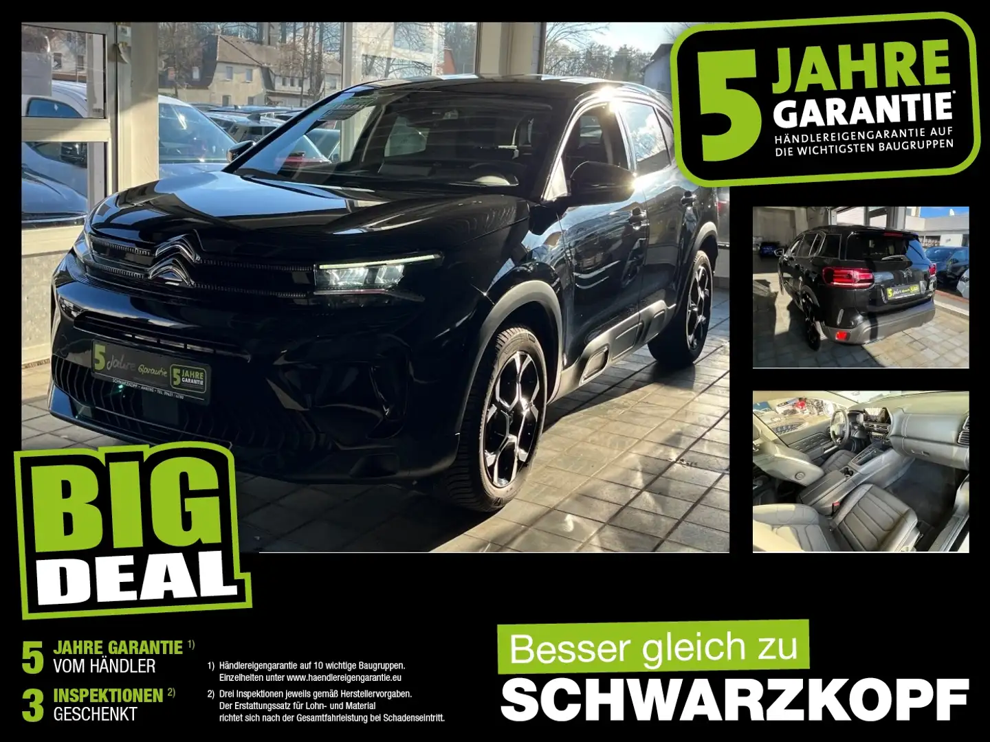 Citroen C5 Aircross 1.2 Fin. ab 2,99 % Navi,Parkpilot Schwarz - 1