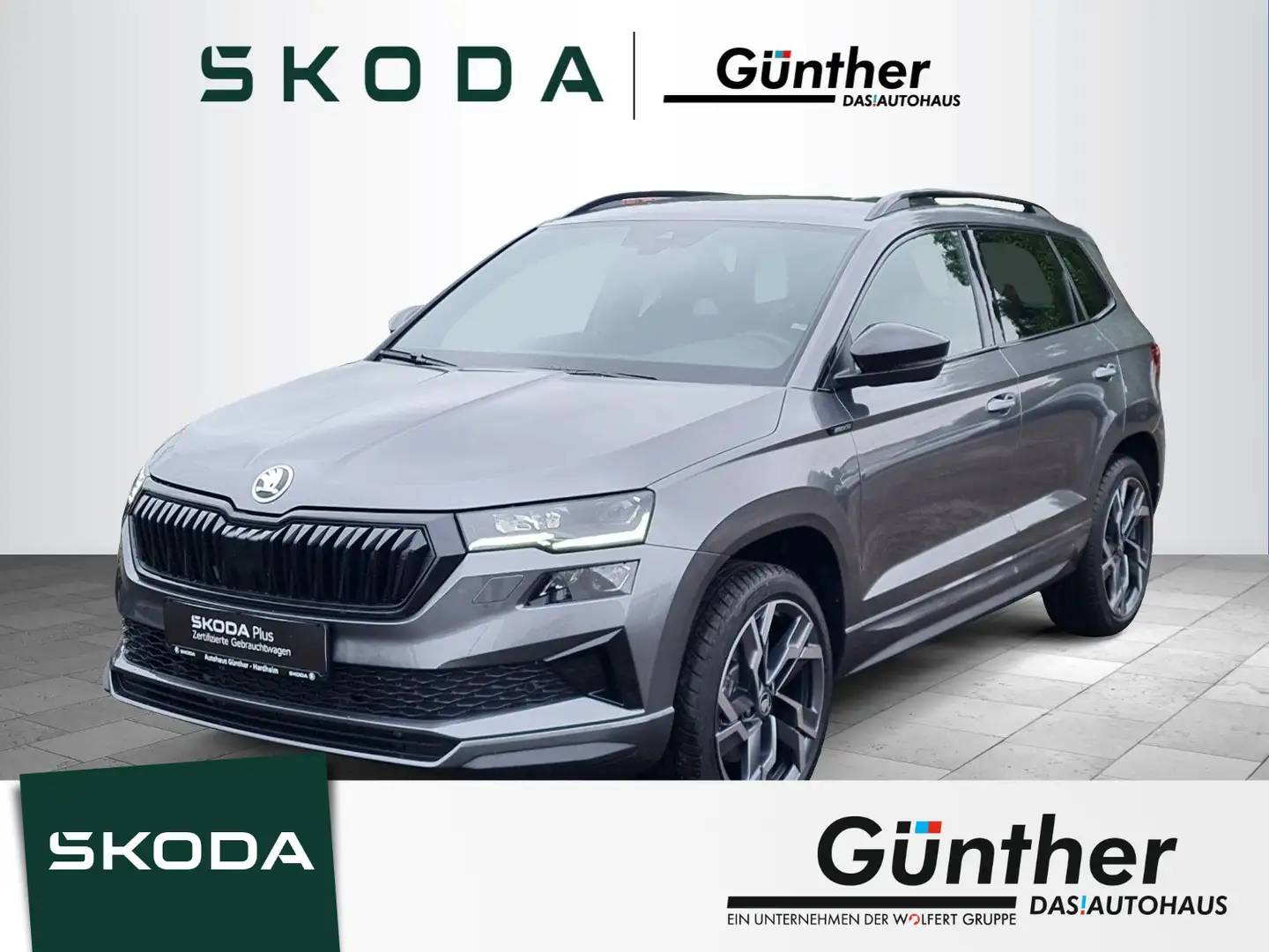 Skoda Karoq Sportline 2,0 TSI 4x4 DSG +AHK+MATRIX Gris - 1