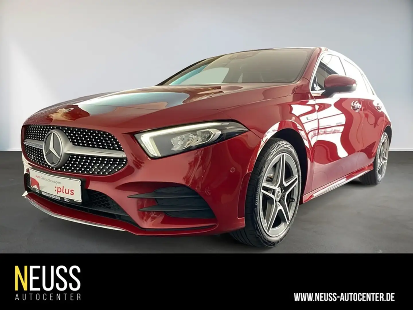 Mercedes-Benz A 250 e AMG PANO+HUD+RFK+LED+PHEV+GRA Rojo - 1