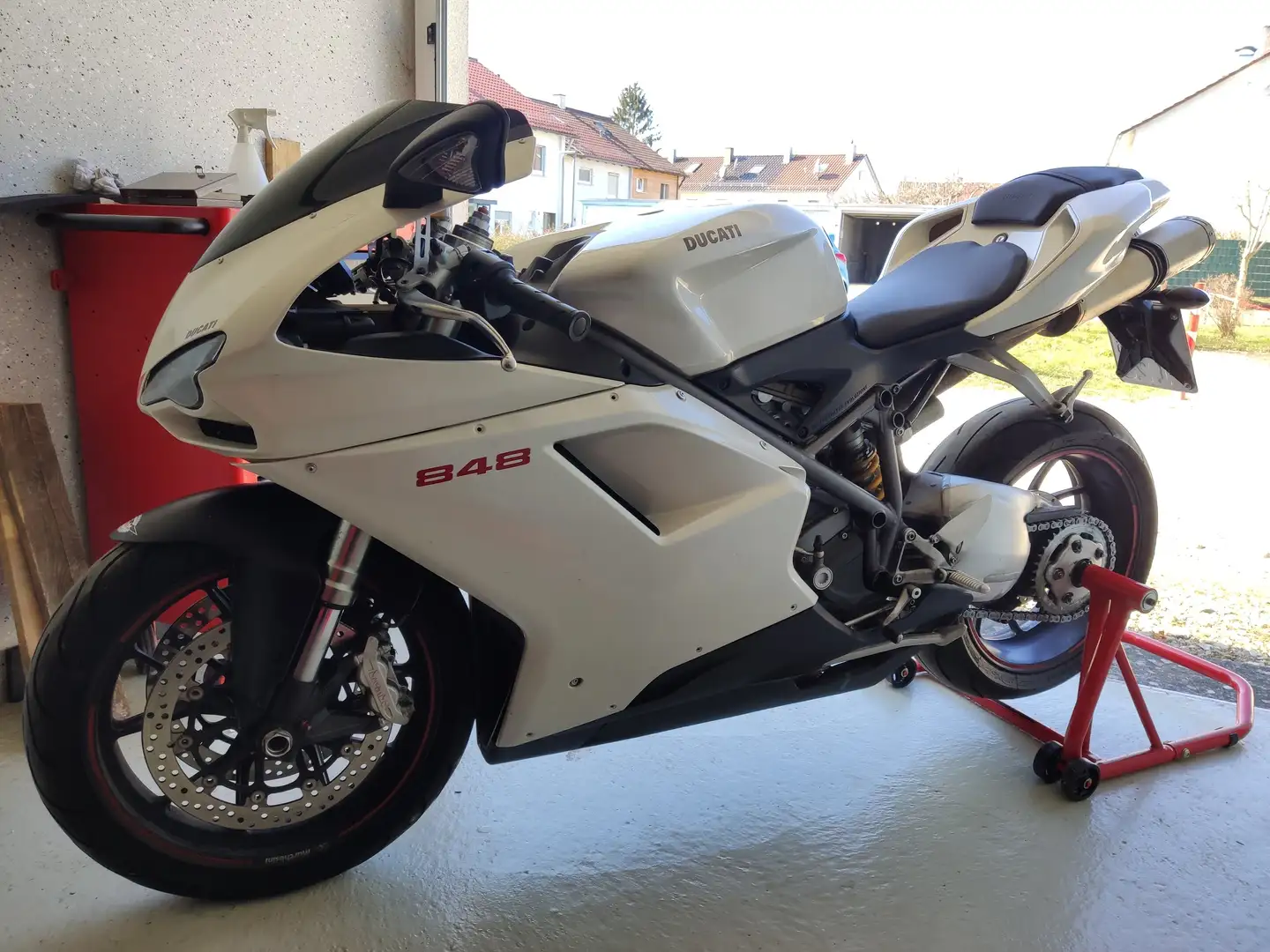 Ducati 848 Superbike #Kundendienst neu# Bílá - 2