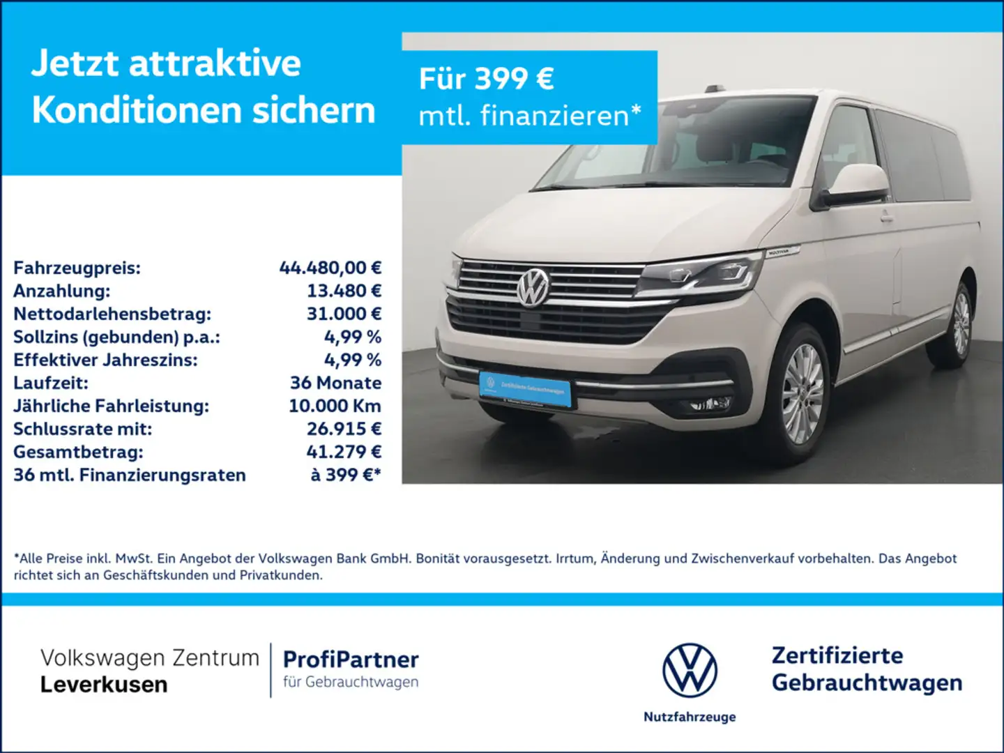 Volkswagen T6.1 Multivan Generation Six CARPLAY SHZ 7SITZER Schwarz - 1