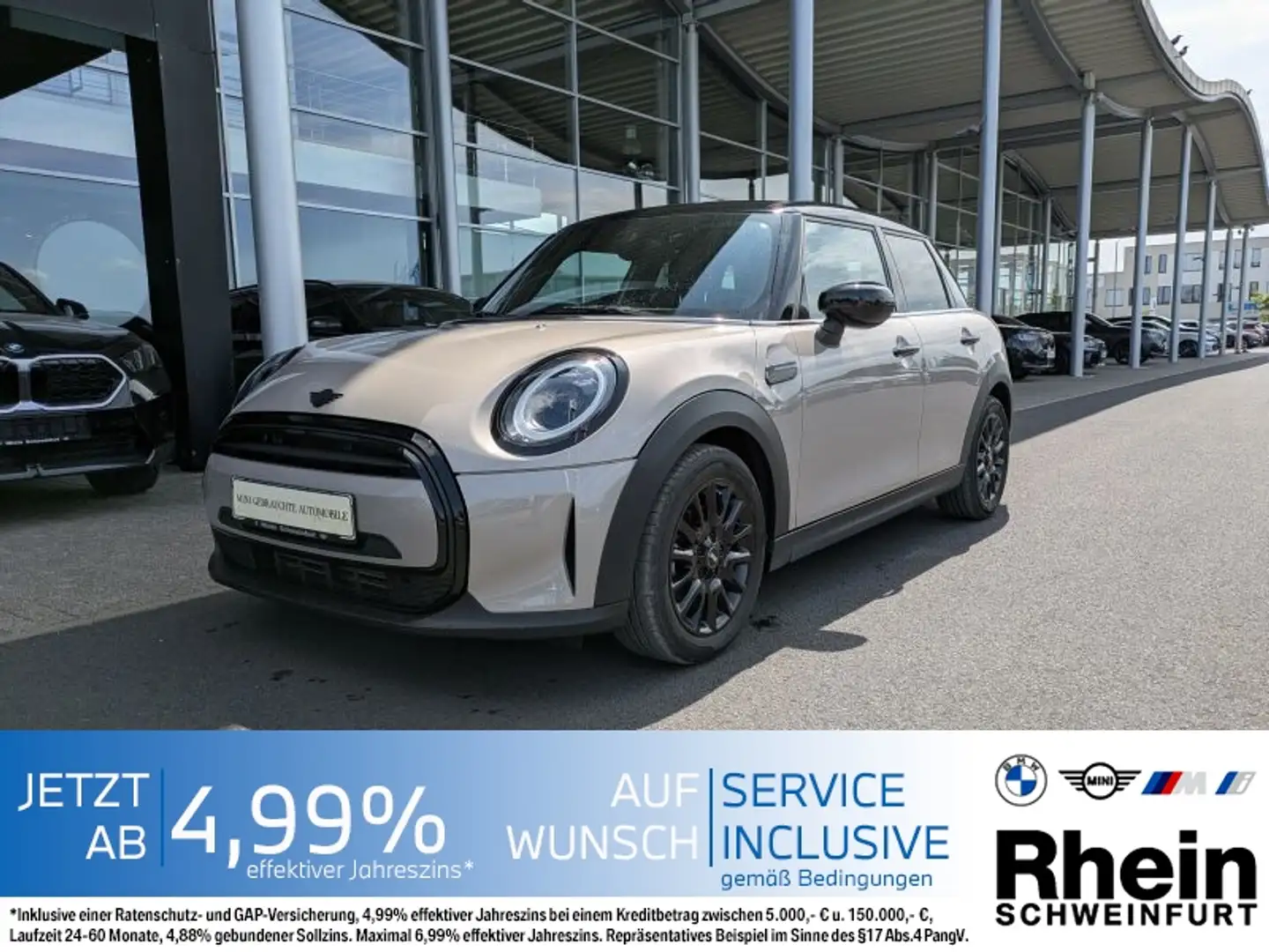 MINI Cooper 5-Türer LED. Teilleder. PDC. SH. Grau - 1
