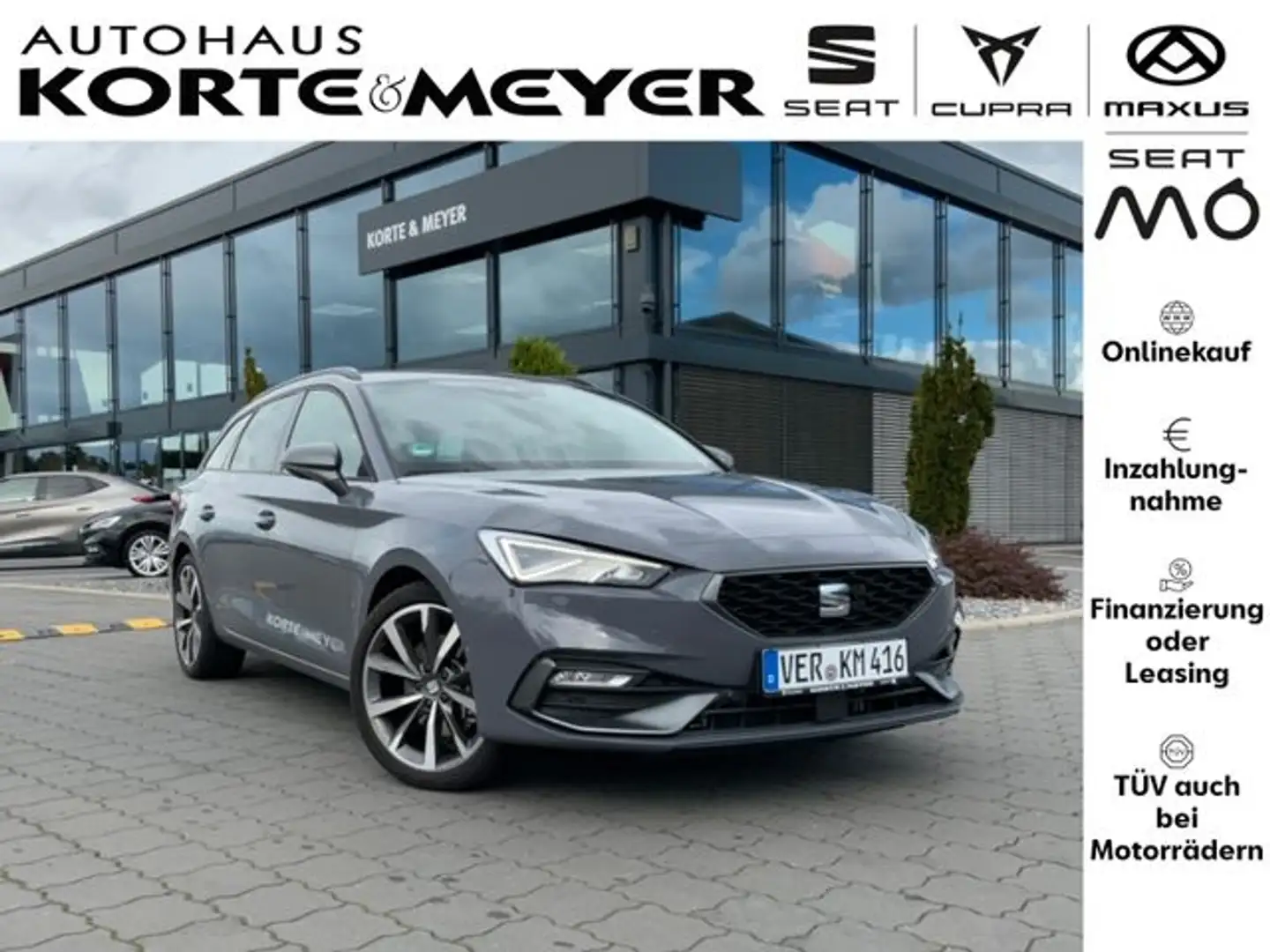 SEAT Leon Sportstourer FR 4Drive 2.0TDI +DSG+Beats+ Grau - 1