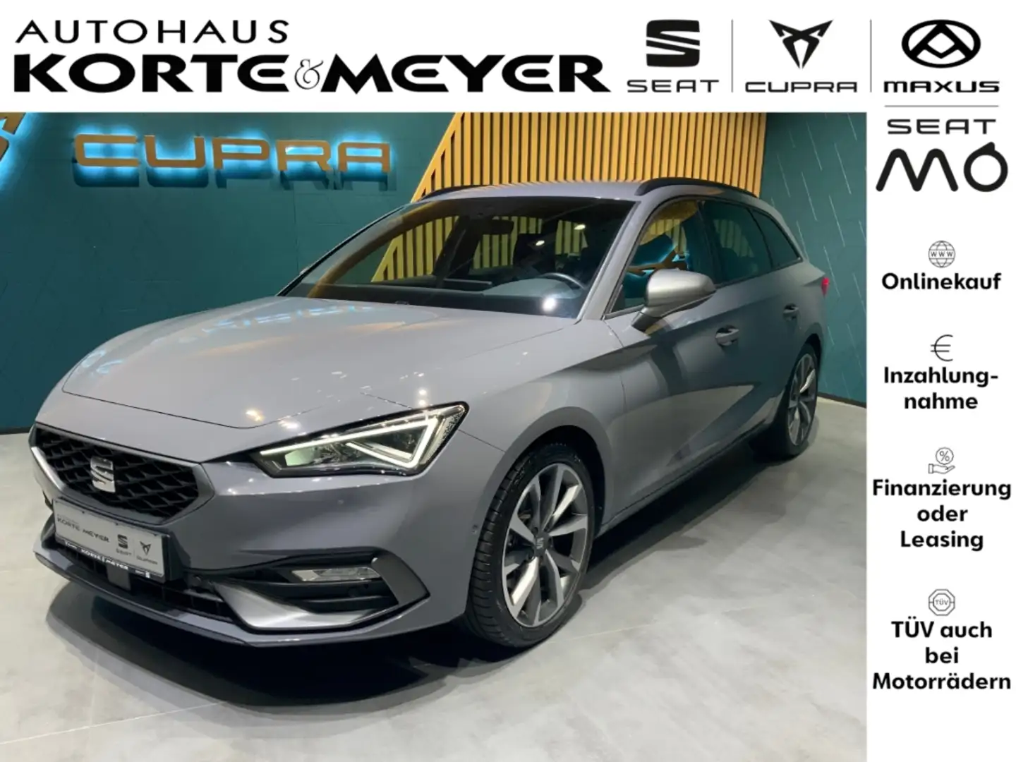 SEAT Leon Sportstourer FR 4Drive 2.0TDI +DSG+Beats+ Grau - 1