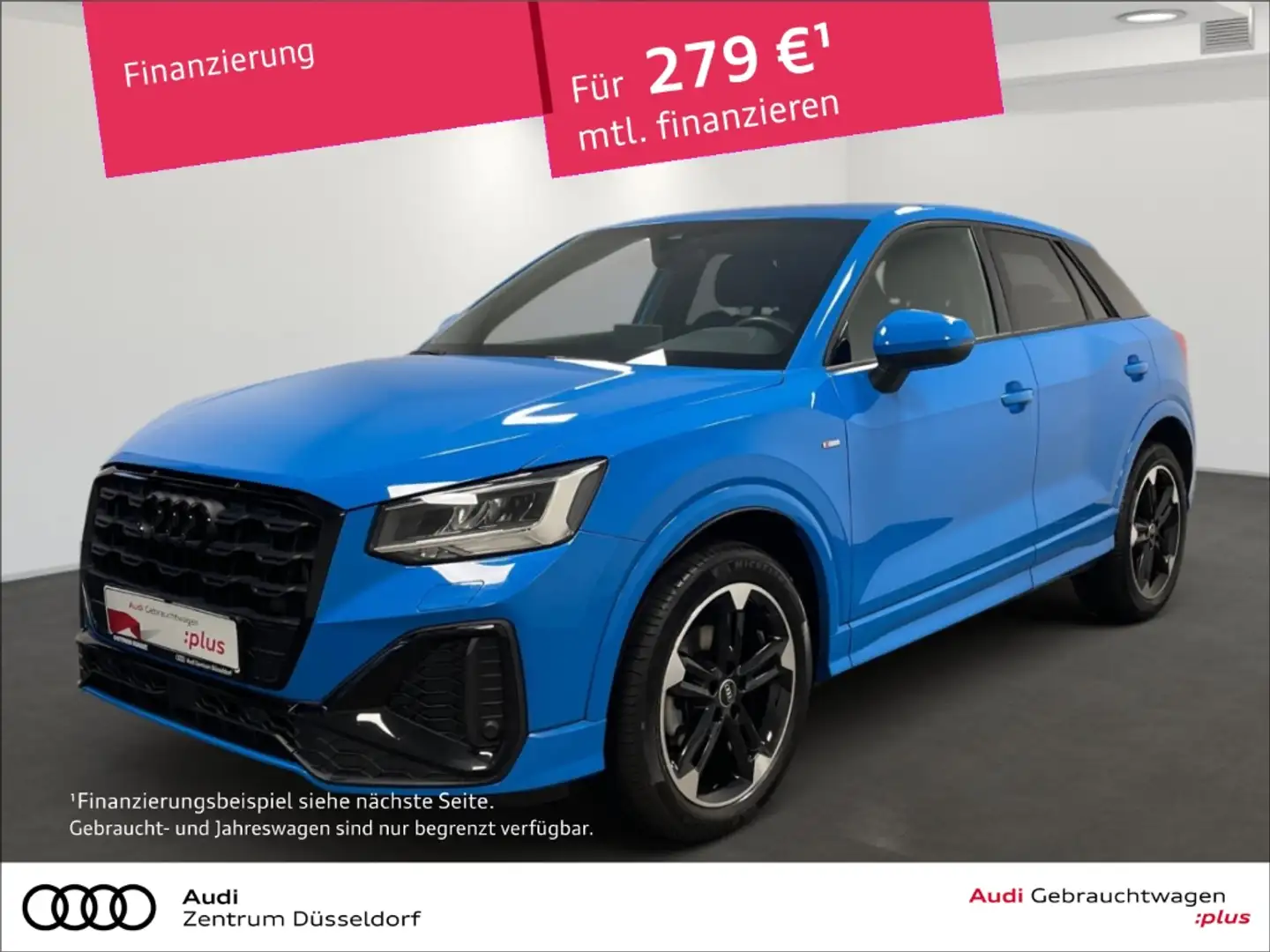 Audi Q2 30 TDI S line MMI SONOS PDC SHZ Anschlussgarantie Blau - 1
