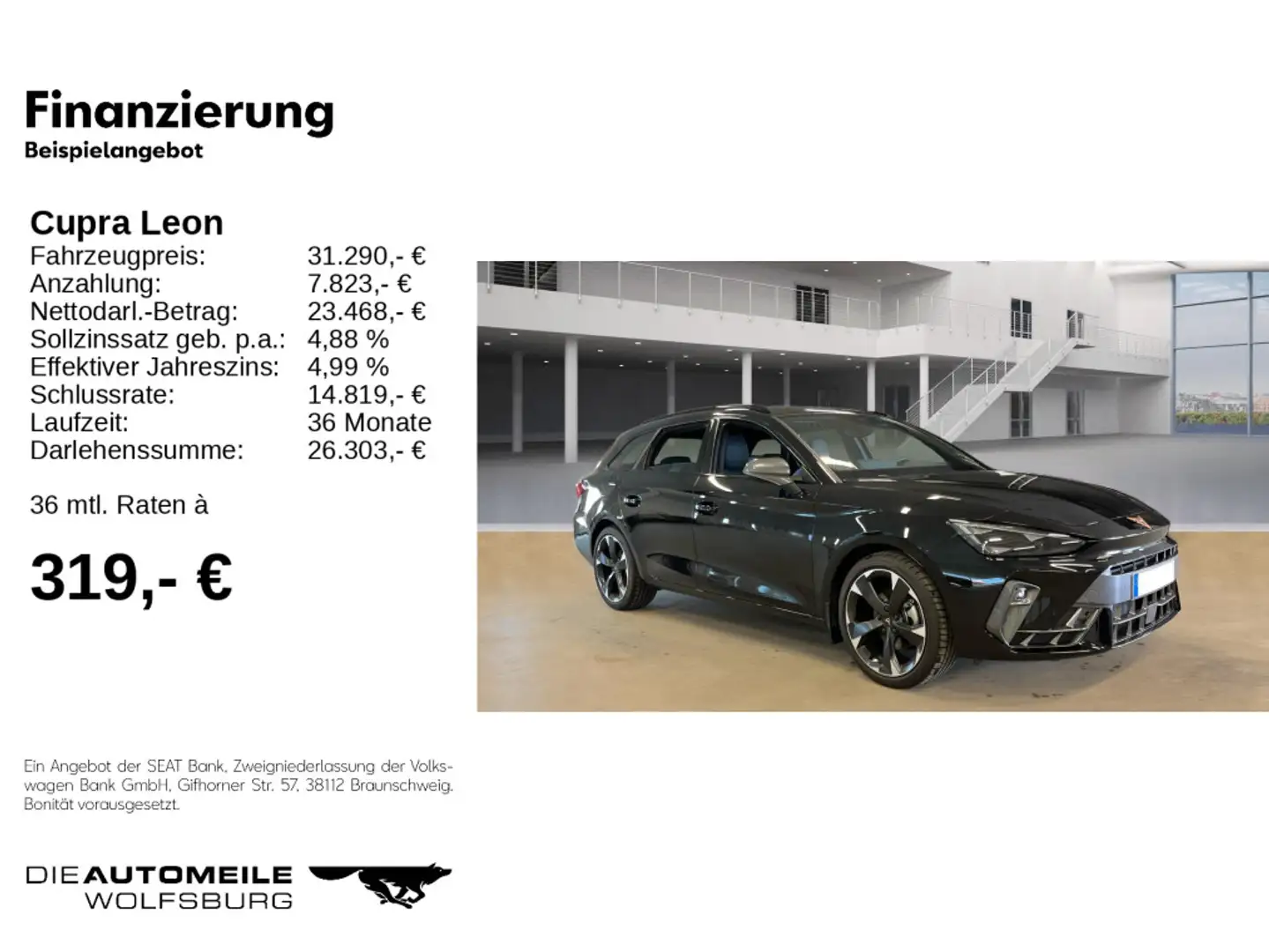 CUPRA Leon ST 1.5 eTSI DSG AHK/FACELIFT Schwarz - 2