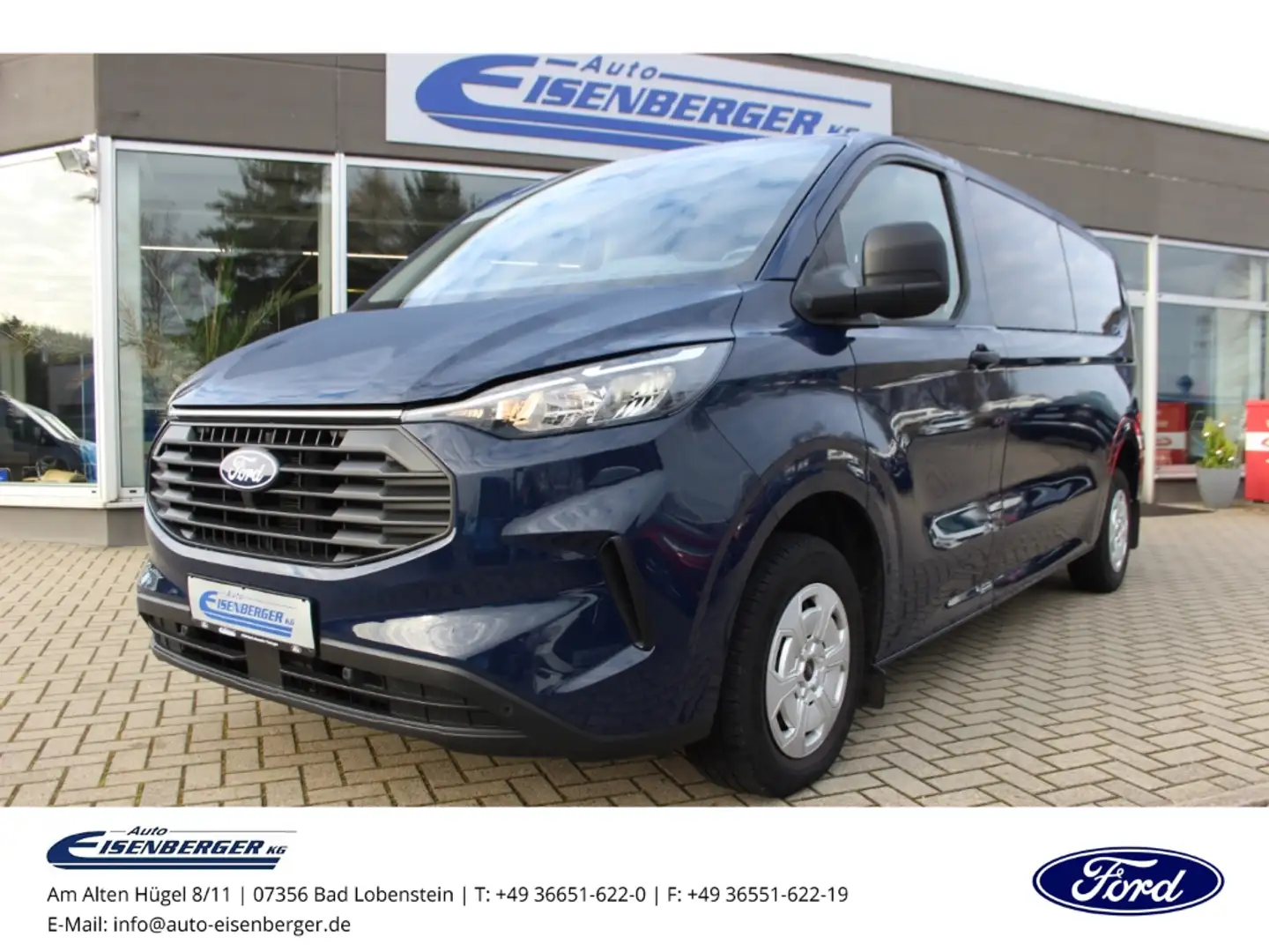 Ford Transit Custom Kombi 320 L2 FWD Trend Klima v+h Blau - 1