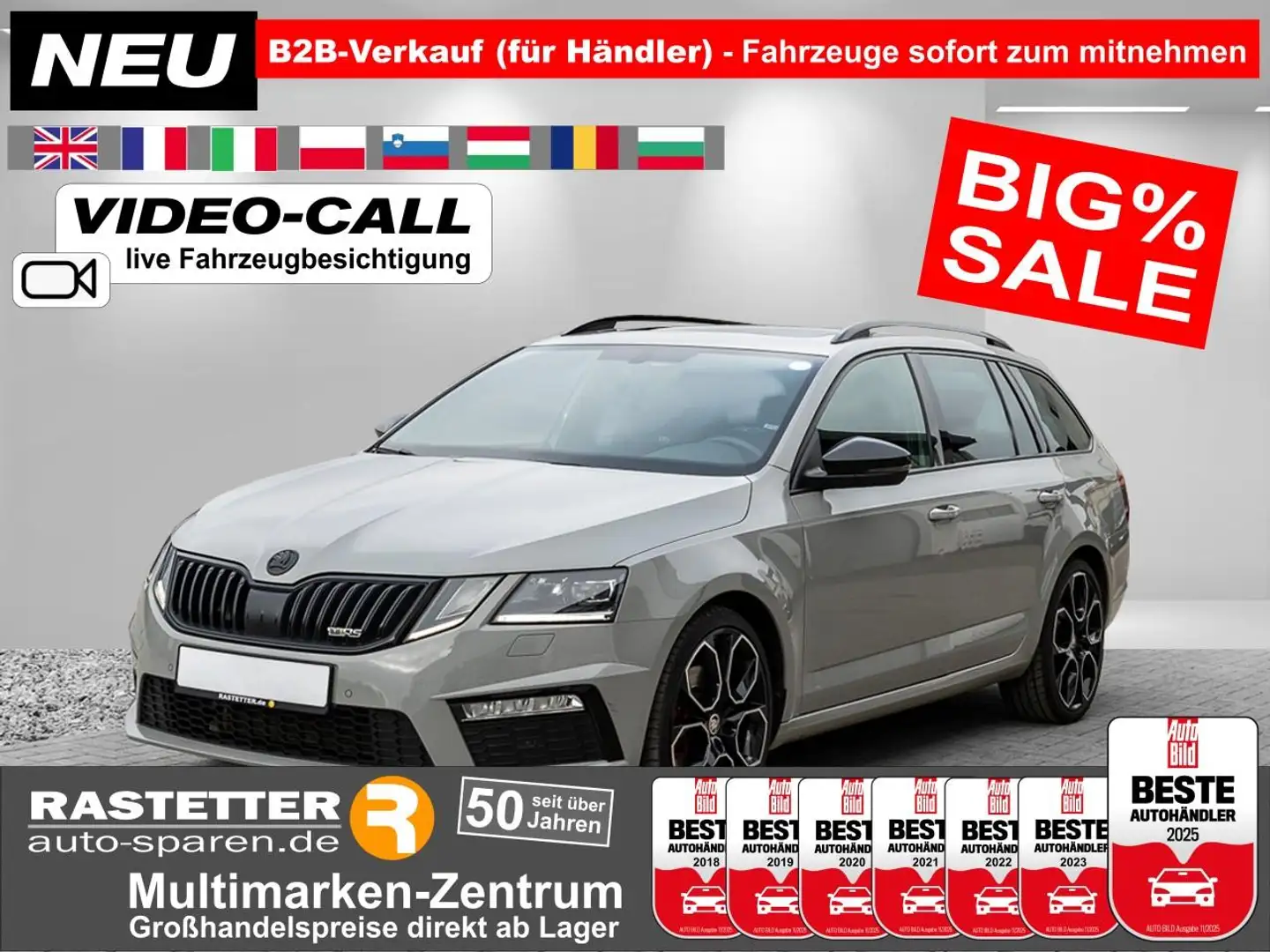 Skoda Octavia Combi RS TDI 4x4 PanoSD+Canton+Standhzg+AHK+Navi+K Grigio - 1