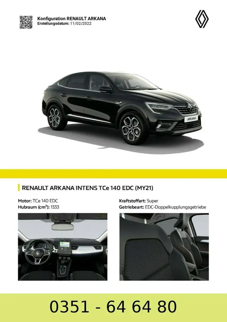 Renault Arkana Intens TCe 140 EDC Schwarz - 2