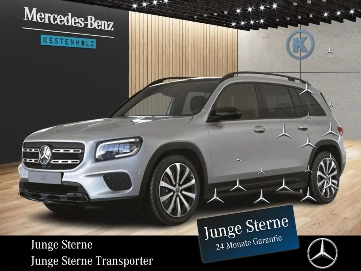 Mercedes-Benz GLB 250 4MATIC *AHK*MEMO*STHZ*SHZ*KLIMA*PANO* Argintiu - 1