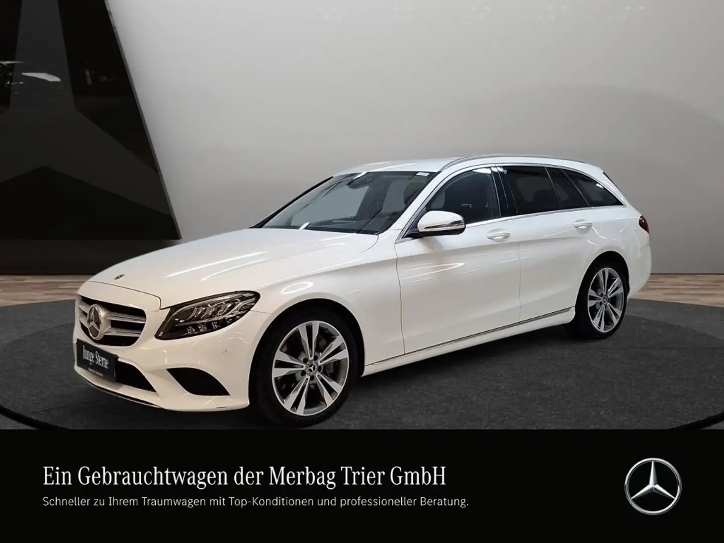 Mercedes-Benz C 300 d 4MATIC T-Modell AUT Akustikglas Kam. LED Weiß - 1